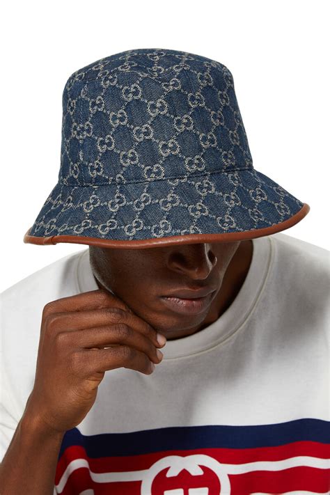 gucci bucket hat men|gucci hat men denim.